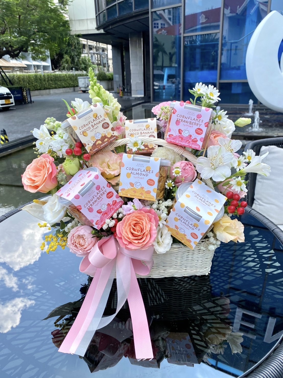 ตะกร้าดอกไม้ให้บริษัท